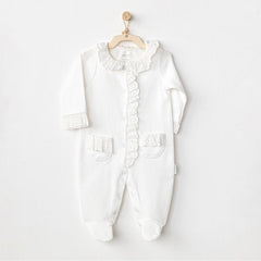 Nessiworld AC24595 Duck Baby Jumpsuit Ecru