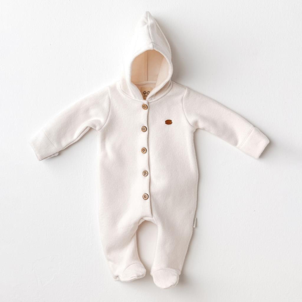 Nessiworld Andywawa AC25153 Soft Baby Jumpsuit Ecru