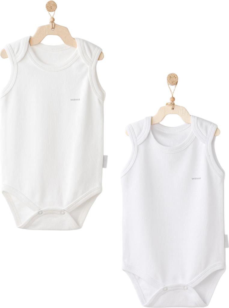 Nessiworld Andywawa AC25212 Tank 2 Pack Basic Body Ecru