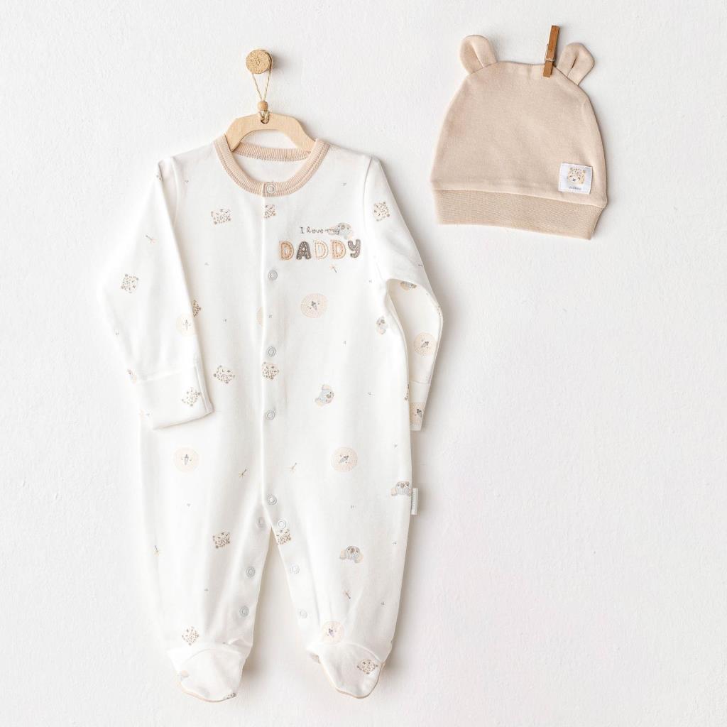 Nessiworld Andywawa AC25853 Happy Animals Jumpsuit Set Ecru
