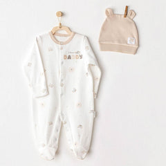 Nessiworld Andywawa AC25853 Happy Animals Jumpsuit Set Ecru