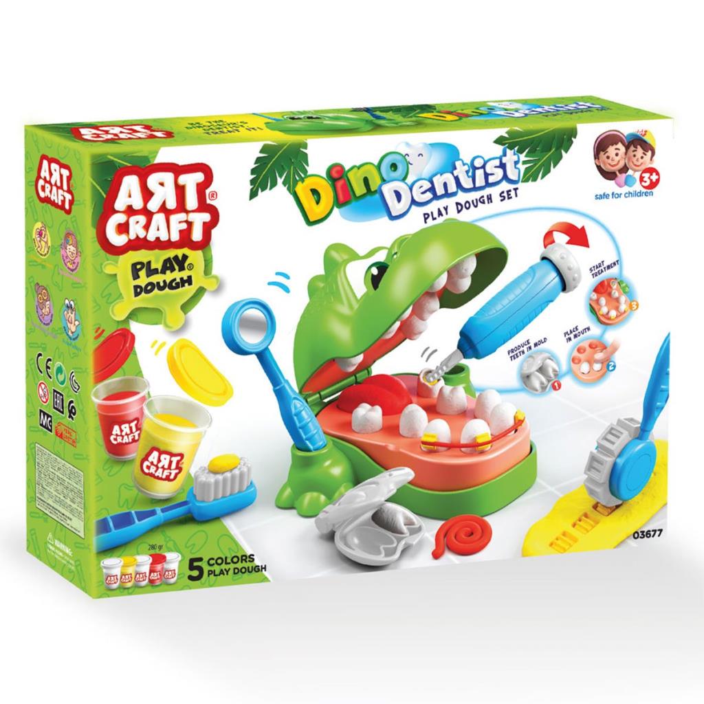 NessiWorld Art Craft Dino Dişçi Hamur Seti