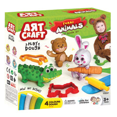 NessiWorld Art Craft Fun Animals Play Dough Set 11 Pieces