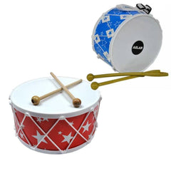 ASL-08 COLORFUL B. DRUM WOODEN PATTERNED WITH BAG