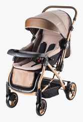 Baby Care 65 Capron Gold Double Sided Stroller Brown