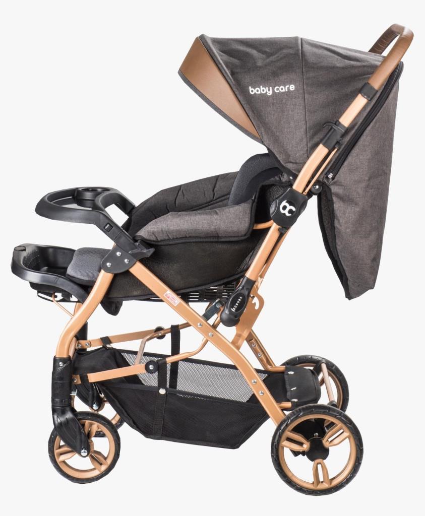 Baby Care 65 Capron Gold Double Sided Stroller Brown