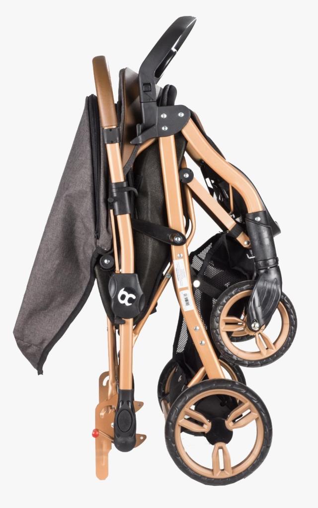 Baby Care 65 Capron Gold Double Sided Stroller Brown