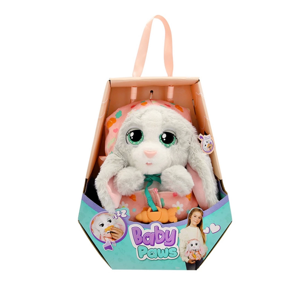 Peluche Lapin Baby Paws Nessiworld avec Son 20 cm