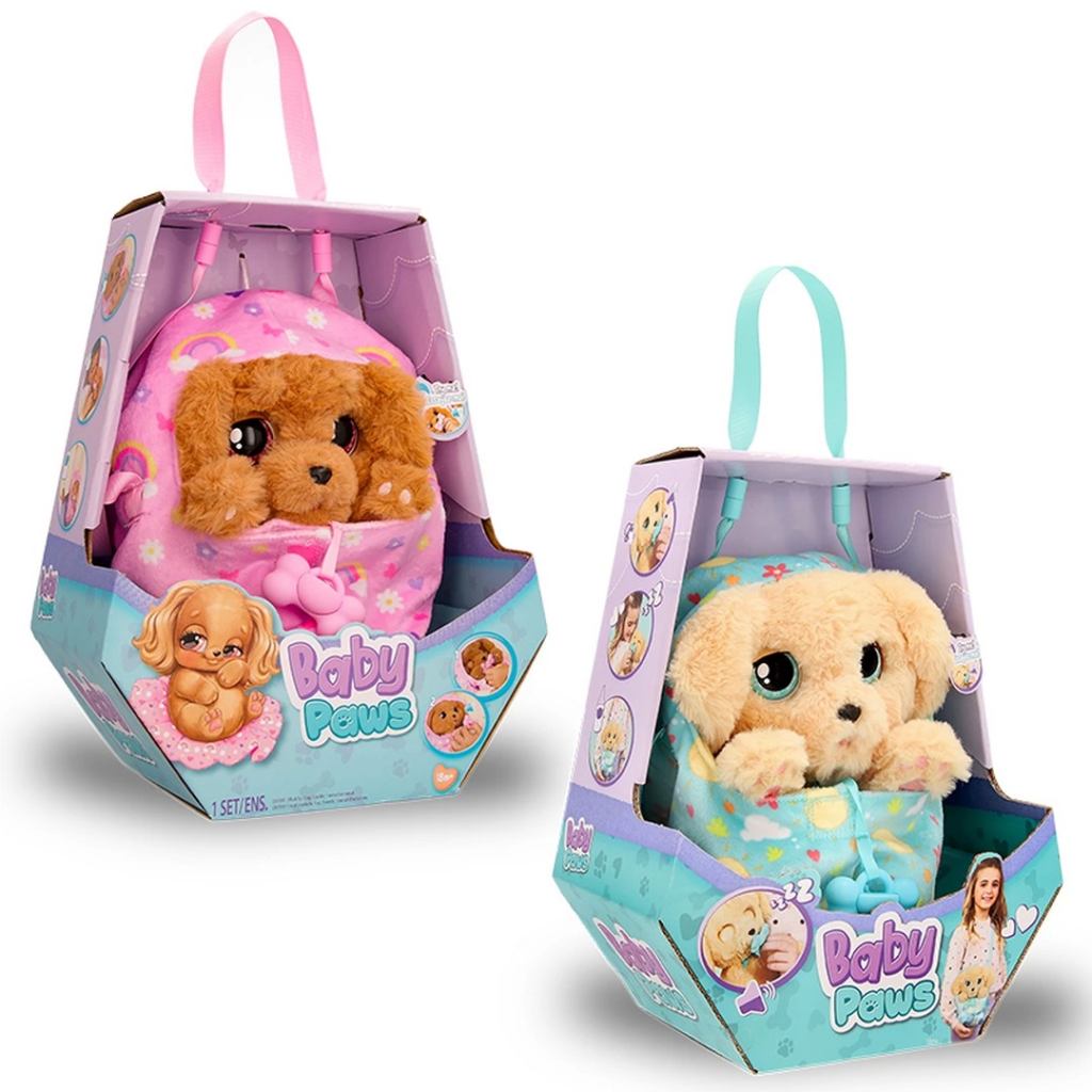 Peluche sonore pour bébé Nessiworld Baby Paws 20 cm