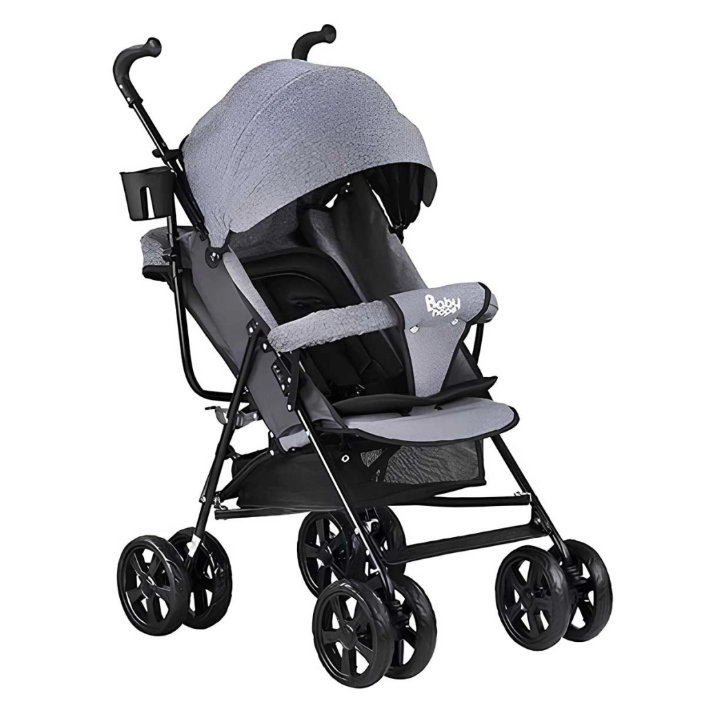 NessiWorld Babyhope SA-7 Cane Stroller Baby Carriage - Grey