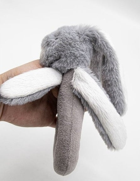 Nessiworld   Tutmalı Peluş Mini Tavşan 842 Gri