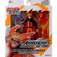 NessiWorld Bandai Naruto Anime Heroes Naruto Uzumaki Figure and Accessory Set 16 cm