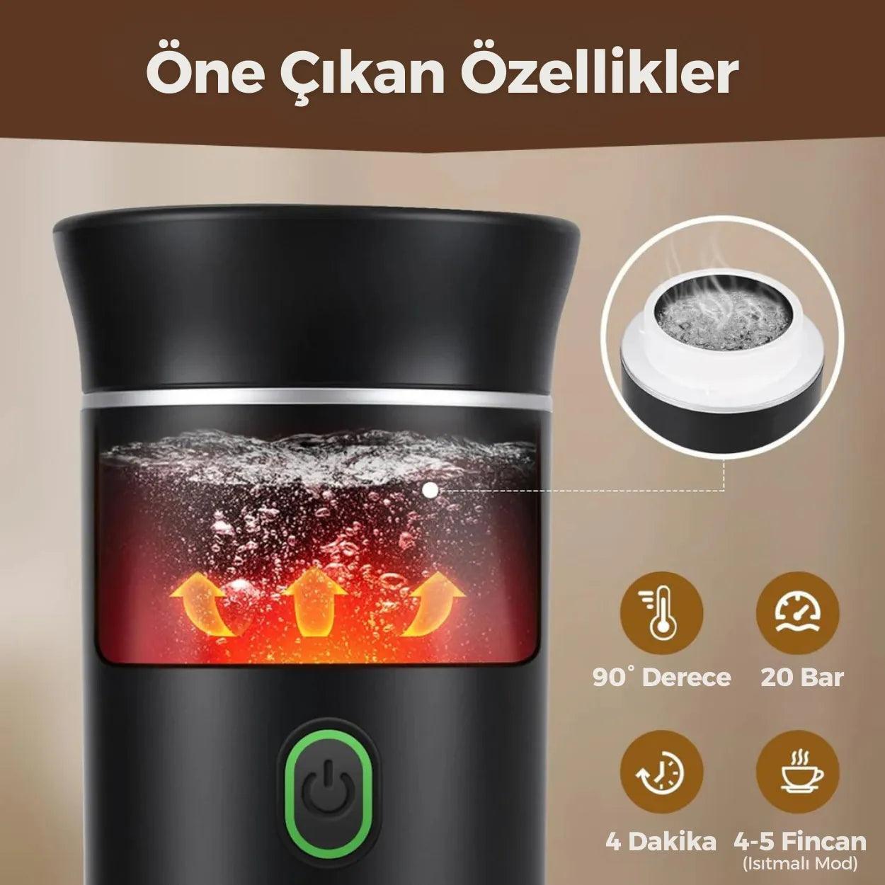 BaristaGo™ Taşınabilir Espresso Kahve Makinesi - MeanYou