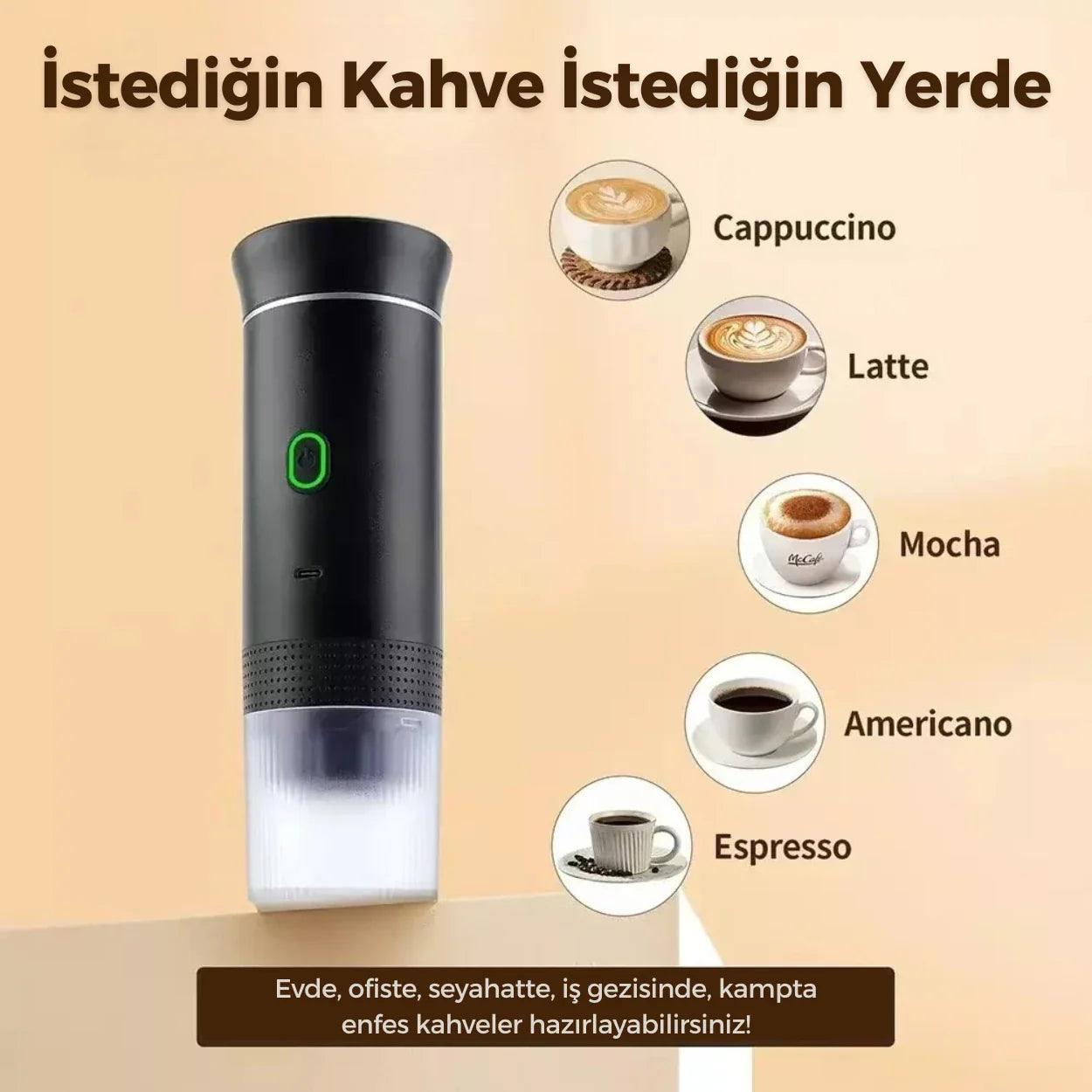 BaristaGo™ Taşınabilir Espresso Kahve Makinesi - MeanYou