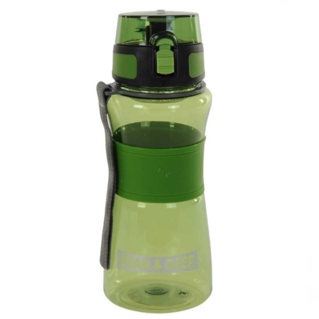 NessiWorld Bear&amp;DeerAutomaticLidSiliconeWithBeltBottle700ml0029