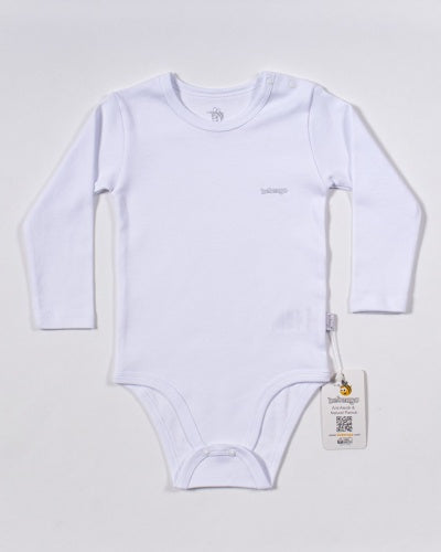 Nessiworld Bebengo BU4020 Basic Long Sleeve Bodysuit White