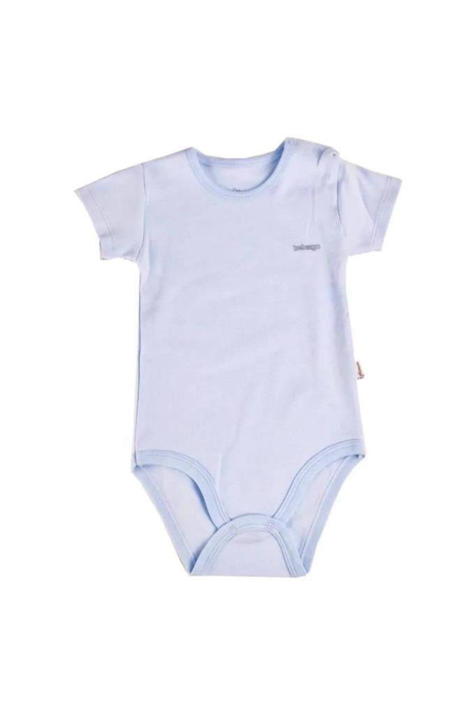 Nessiworld Bebengo BU4021 Basic Short Sleeve Bodysuit Blue