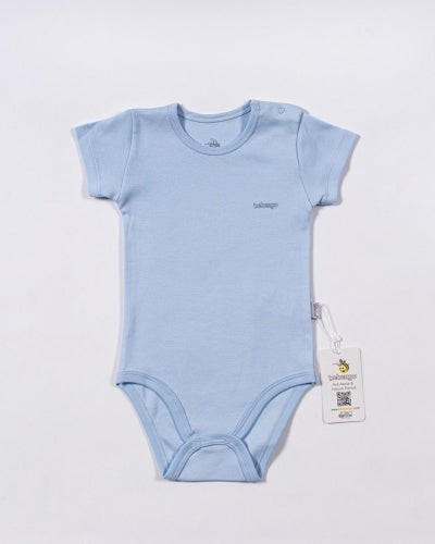 Nessiworld Bebengo BU4025 Basic Short Sleeve Bodysuit Blue