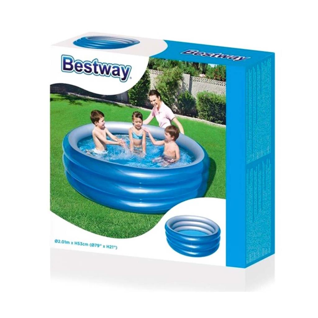 Piscine métallique Nessiworld Bestway 3 anneaux 201 x 53 cm