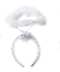 NessiWorld WhiteOtrisFeatheredFlexibleStructureAngelHairAngelCrown