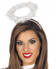 NessiWorld WhiteOtrisFeatheredFlexibleStructureAngelHairAngelCrown