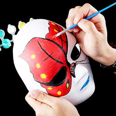 Nessiworld White Color Paintable Anonymous Full Face Cosplay Mask 24x18cm