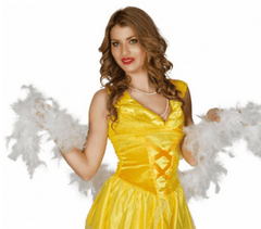 Nessiworld White Color Fluffy Furry Otrich Boa Decoration Feather 180 CM