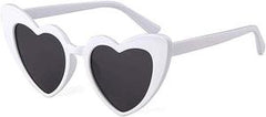 Nessiworld White Color Heart Shaped Party Glasses 15x5 cm