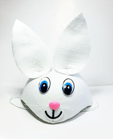 Nessiworld White Color Eared Rabbit Hat Animal Hat