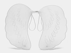 Nessiworld   Beyaz Renk Ortası Beyaz Tüylü Tül Peri Kanadı 40x50 cm