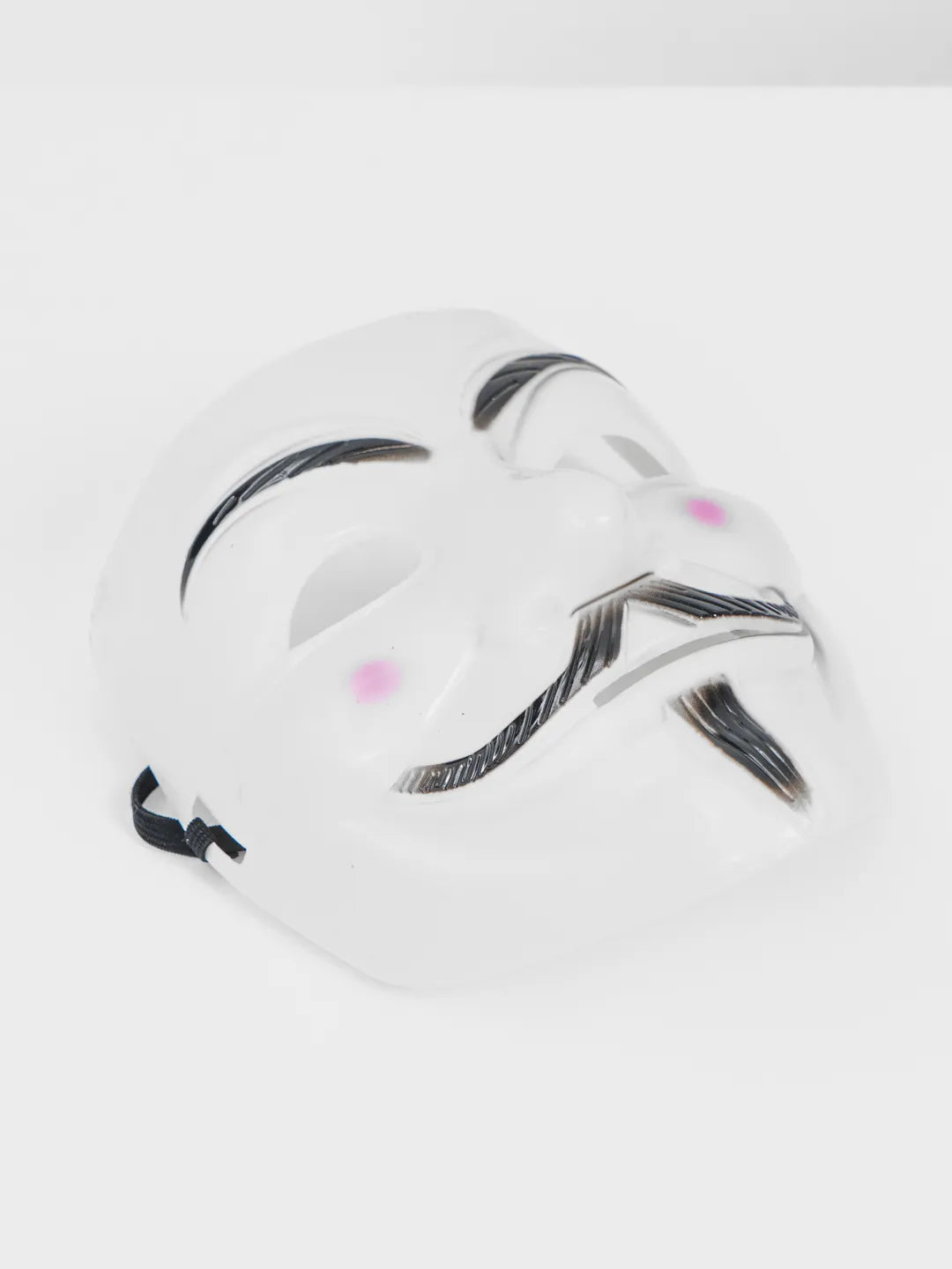 Nessiworld White Color Pink Cheeks Imported V For Vendetta Mask
