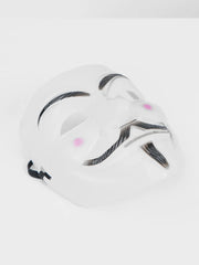 Nessiworld White Color Pink Cheeks Imported V For Vendetta Mask