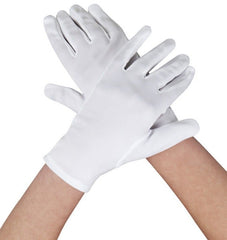 Nessiworld White Color Adult Size Lycra Show Gloves
