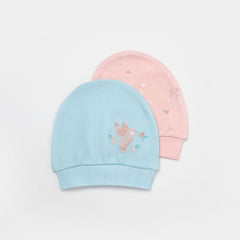 Nessiworld Always Happy 2-Piece Baby Hat 72229 Dusty Rose Mint