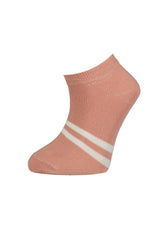 Nessiworld Nessiworld Bibaby Biorganic Striped 2-Pack Booties Socks 68429 Pink