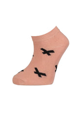 Nessiworld Nessiworld Bibaby Biorganic Striped 2-Pack Booties Socks 68429 Pink