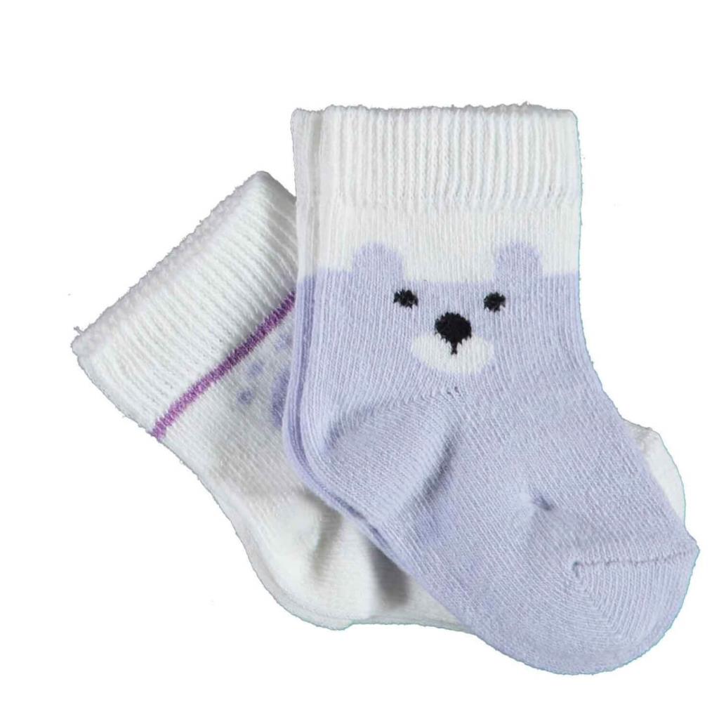 Nessiworld Happy Bear 2-Pack Socks 68413 Lilac