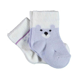 Nessiworld Happy Bear 2-Pack Socks 68413 Lilac
