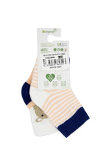 Nessiworld Hello Teddy Bear 2-Pack Girls Socks 68404 Salmon