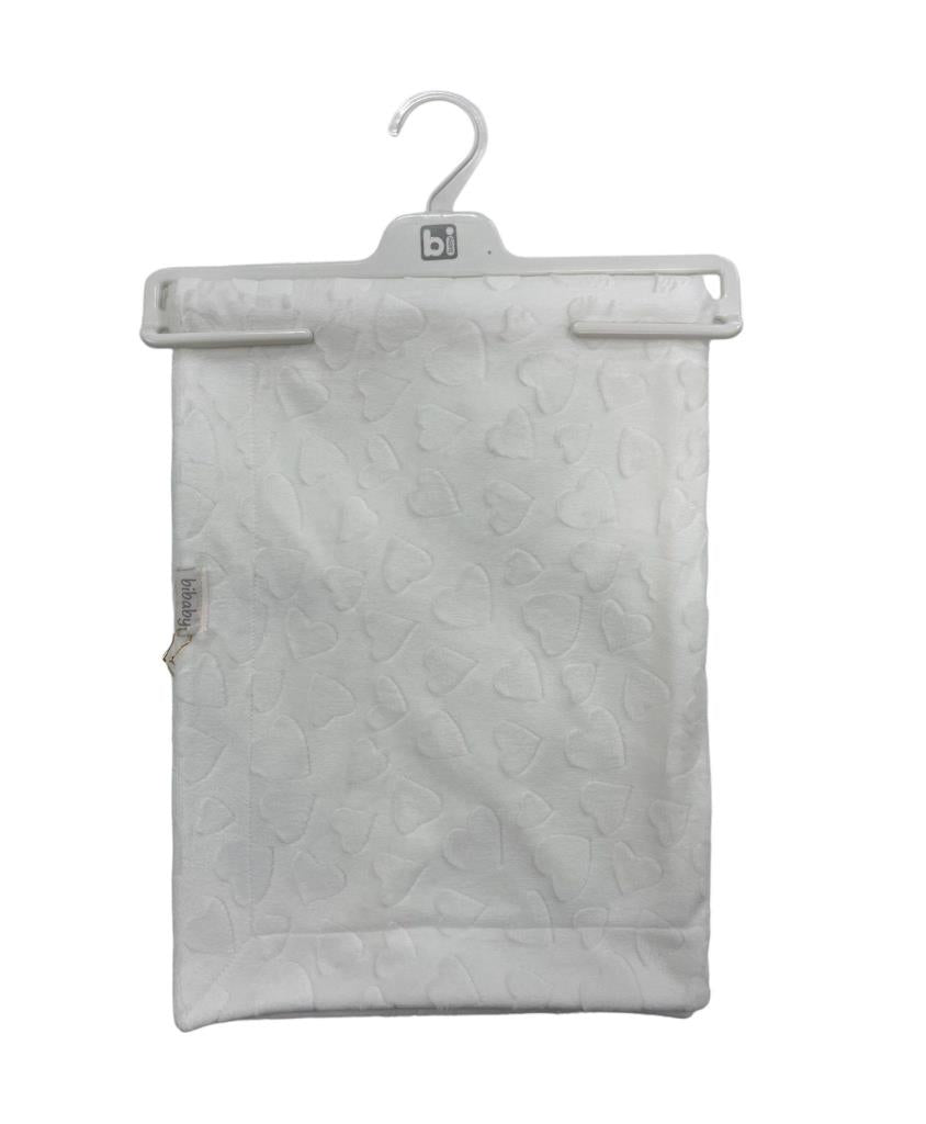 Nessiworld Nessiworld Bibaby Jacquard Heart 82x90 Blanket 64727 Ecru