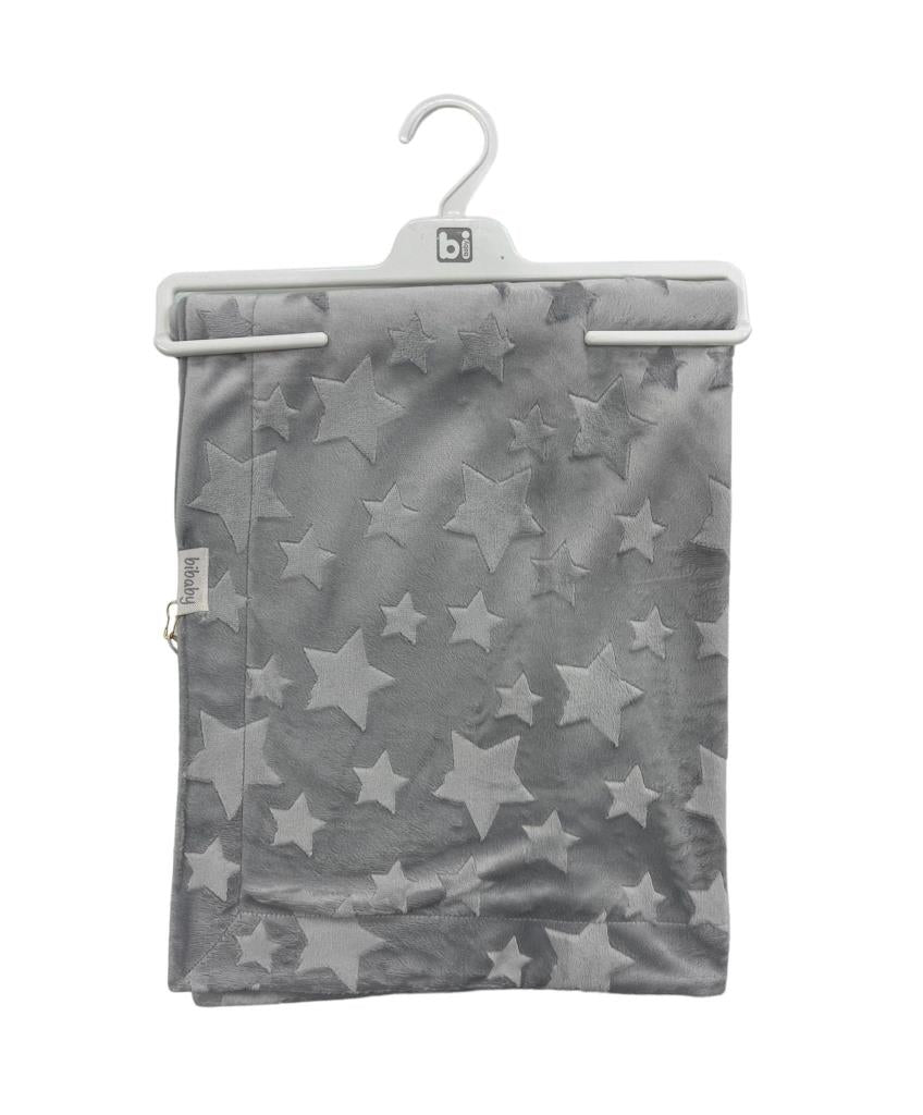 Nessiworld Nessiworld Bibaby Jacquard Star 82x90 Blanket 64726 Gray