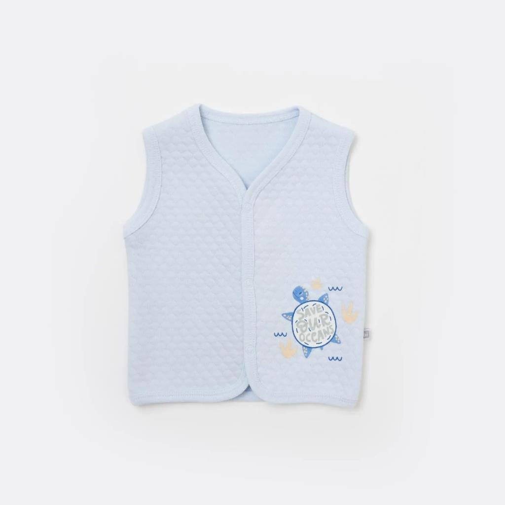 Nessiworld Oceans Quilted Vest 61478 Blue
