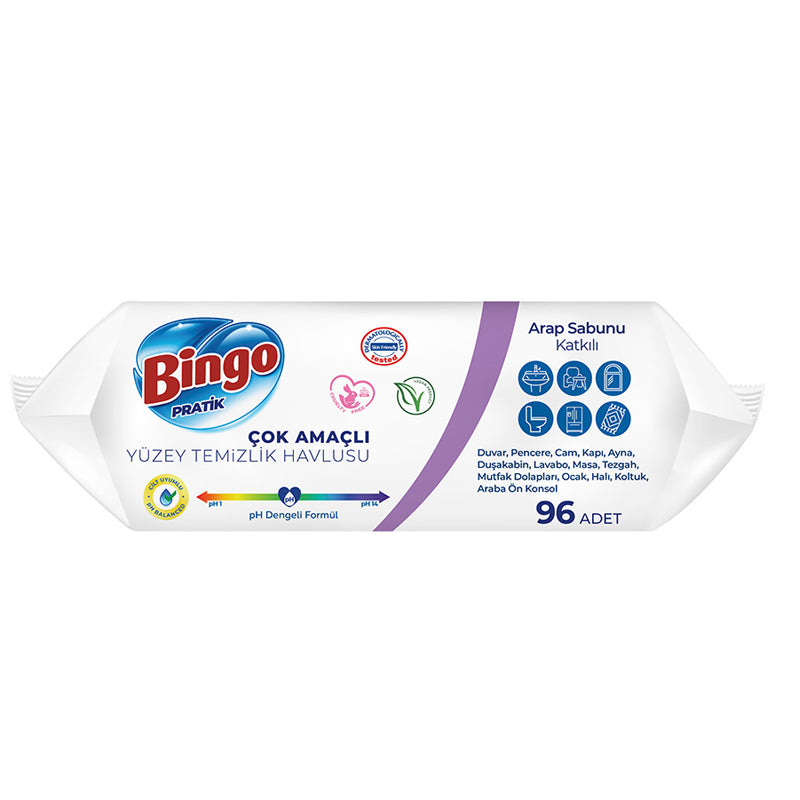 Nessiworld Bingo Surface Cleaning Towel 96 Pieces with Dish Soap