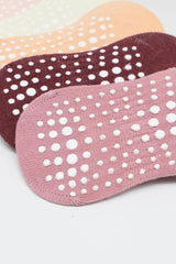 Nessiworld Bistyle 6-Piece Sneakers Non-Slip Combed Cotton Socks BS20102 Dusty Rose