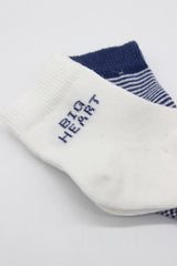 Nessiworld Bistyle Big Heart Penye Soket Çorap 2'Li BS10117 Lacivert