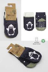 Nessiworld Bistyle Animal Figured Non-Slip Men's Ankle Socks 2-Pack BS10119 Anthracite