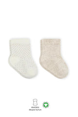 Nessiworld Bistyle Puan Derby Penye Soket Çorap 2'Li BS10103 Bej Ekru