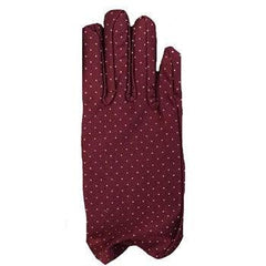 Claret Red Color Pointed Kids Gloves