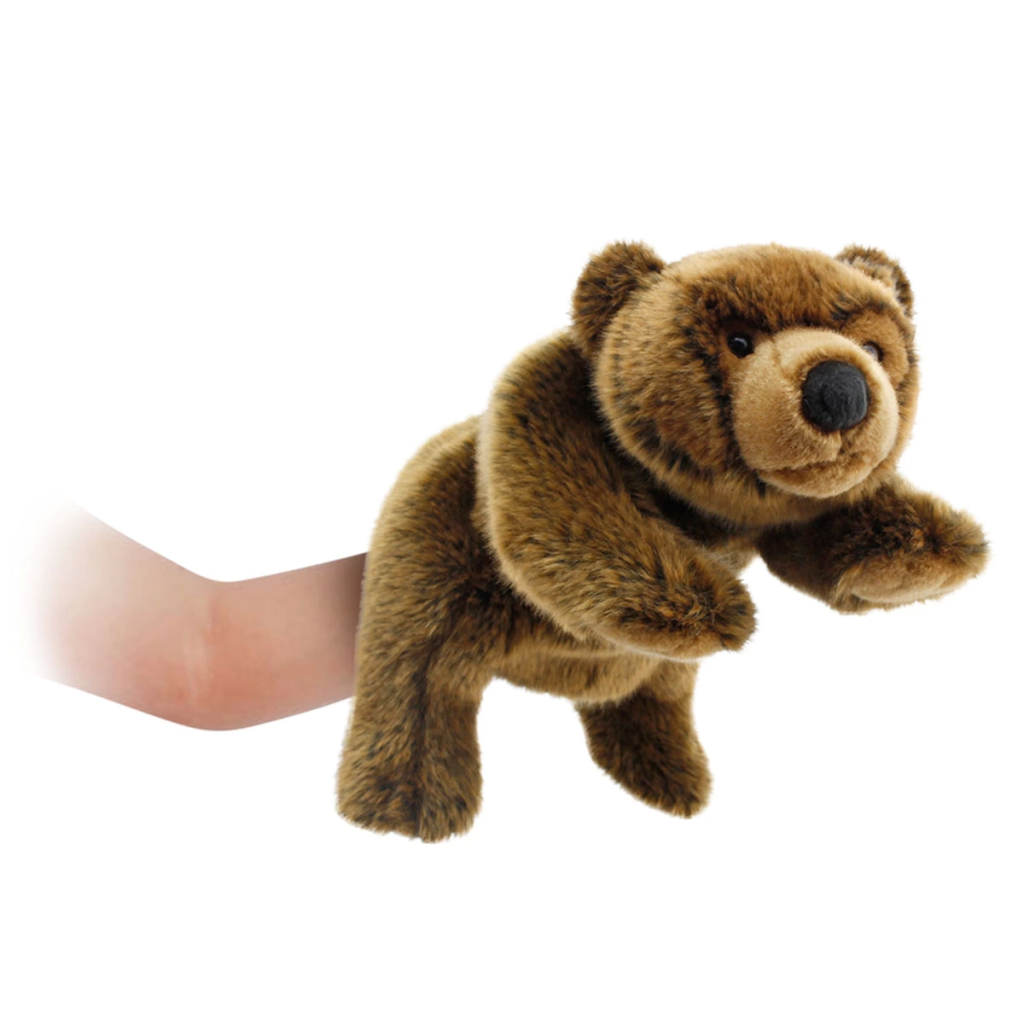 Marionnette Ours Brun 30 cm