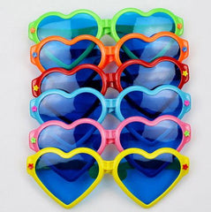 Big Heart Party Glasses Mixed 12 Pieces